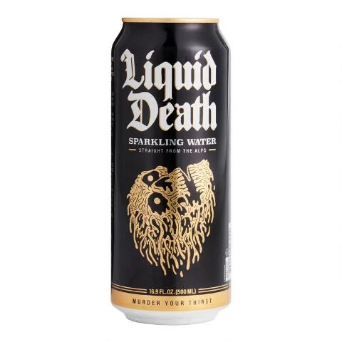 Liquid Death Sparkling Mountain Water On Tap 1 Liquid Death Sparkling Mountain Water On Tap