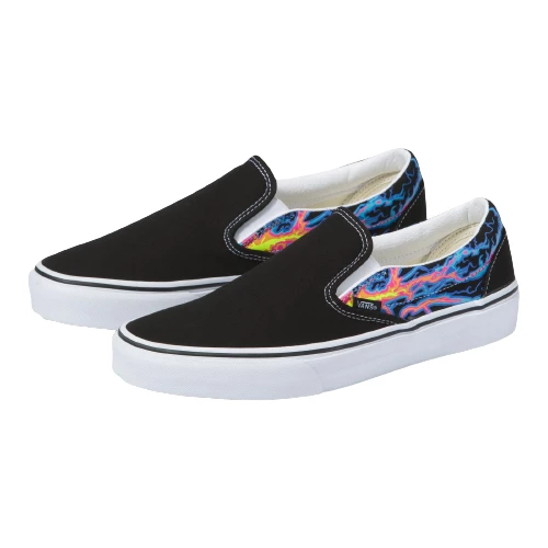 Vans Electric Flame Classic Slip-On Men's Shoes 2 Vans Electric Flame Classic Slip-On Men's Shoes