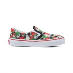 Vans Strawberry Gingham Kids Classic Slip-On