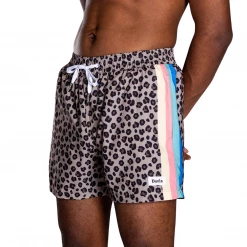 Duvin Design Co. Cheetah Disco Swim Short Boardshorts