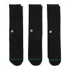 Stance Icon Black Crew Sock 3-Pack