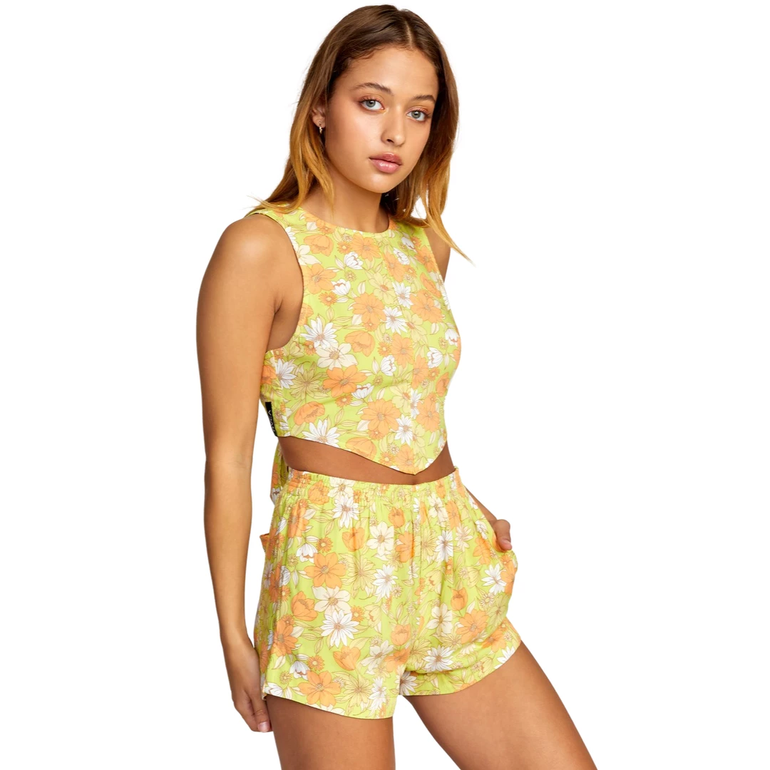 RVCA Pamela Cropped Tank Top Tops 1 RVCA Pamela Cropped Tank Top Tops