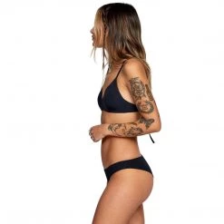 RVCA Swimwear Solid Crossback Bikini Top